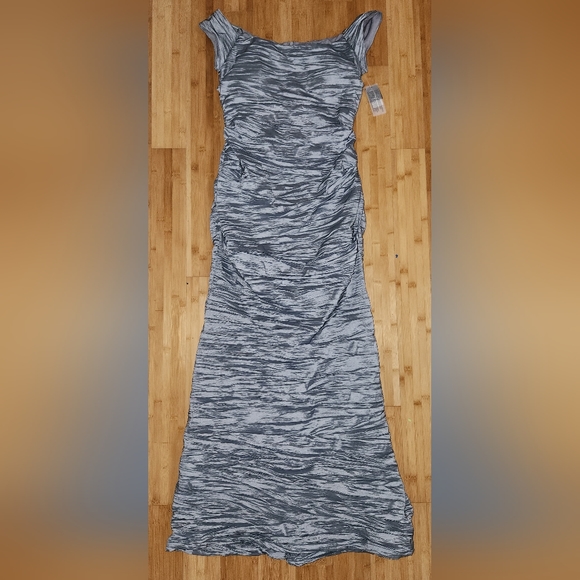 Alex Evenings Ruched Formal Gown NWT Platinum - Picture 3 of 6